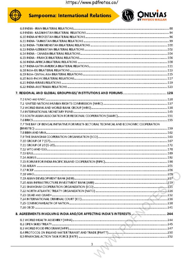 Only IAS Pw Upsc Sampoorna[International Relations 2023-24] |English| B&W - Image 2