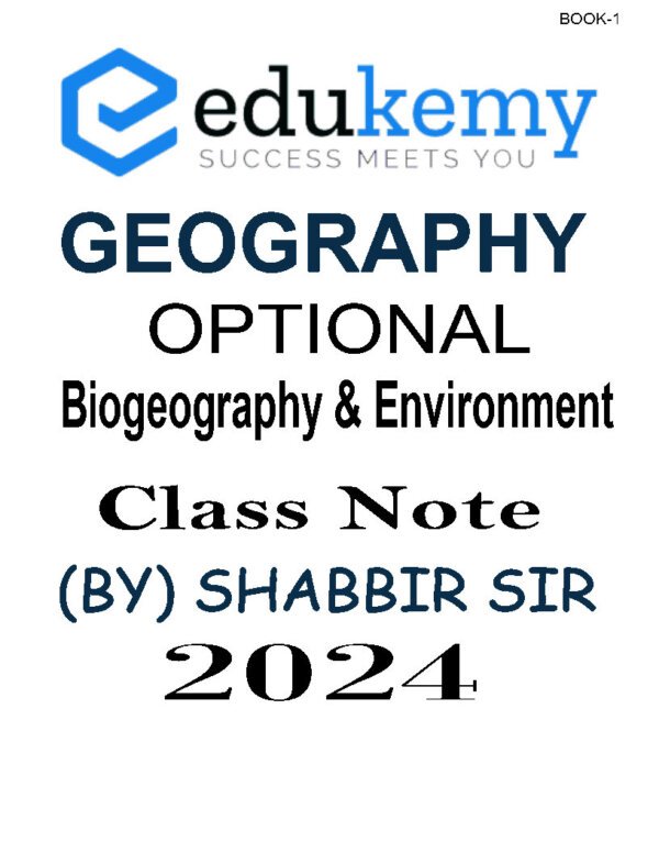 edukemy Geography( Paper 1& 2) Optional Class Notes | BY Shabbir Sir | English | B& W | Booklet 1 to 12 - Image 2