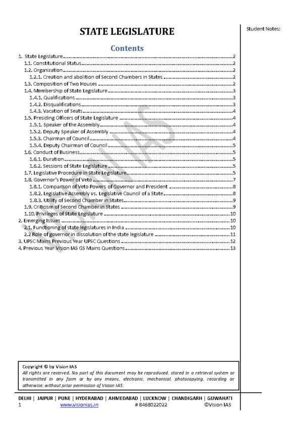 Vision IAS Classroom Study Material ( Polity & Constitution ) Part-4 2024 |English |B&W - Image 3