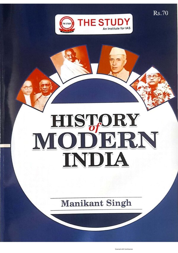 The Study  History Of Modern India ( History Optional Printed Notes ) By Manikant Singh | English | B&W - Image 4