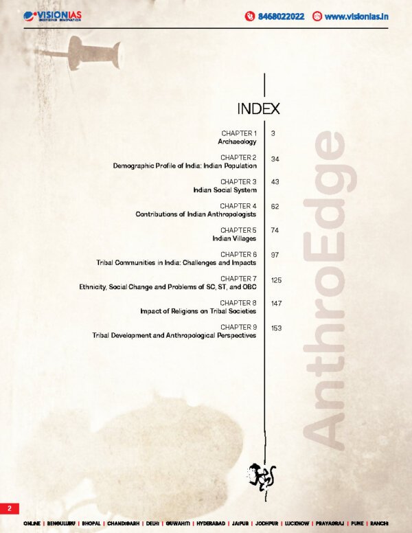 Vision IAS ( Book -2) Anthroedge | UPSC MAIN 2024 | English | B&W - Image 3