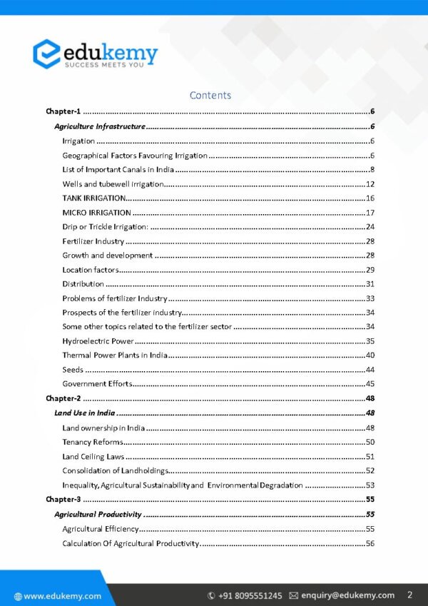 edukemy Geography( Paper 1& 2) Optional Printed Notes | BY SHABBIR A. & DIMPLE NANKANI | English | B& W | Booklet 1 to 13 - Image 4