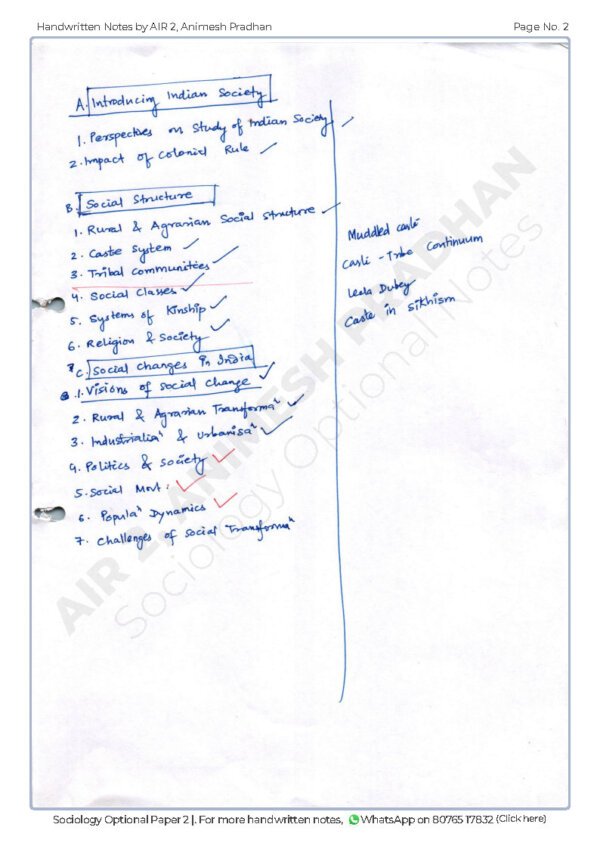NIMESH PRADHAN SOCIOLOGY ( Book-2) Optional Class Notes | English | B&W - Image 3