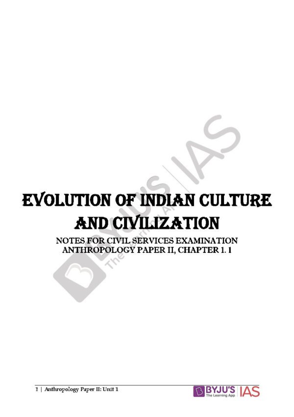BYJU'S IAS Anthropology ( Book -2 ) Optional Printed Notes | English | B&W - Image 3