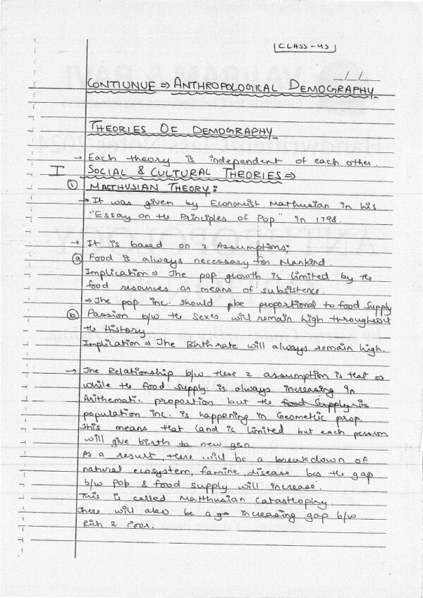 Vajiram & Ravi ( Book 2 ) Anthropology Optional | Handwritten Class Notes | English | B&W - Image 3