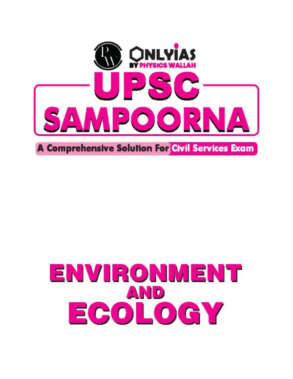 Only IAS Pw Upsc Sampoorn [ Environment & Ecology- 2023-24] | ENGLISH| B&W - Image 3