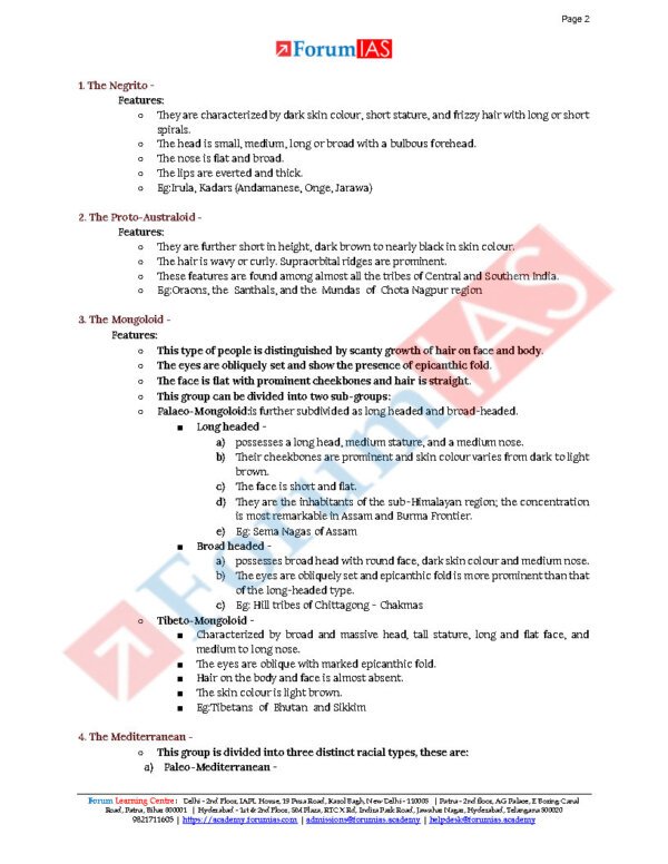 Forum IAS  Anthropology for Optional  | Printed Notes Handouts 2024 ( Book -2  ) | English | B&W | - Image 3