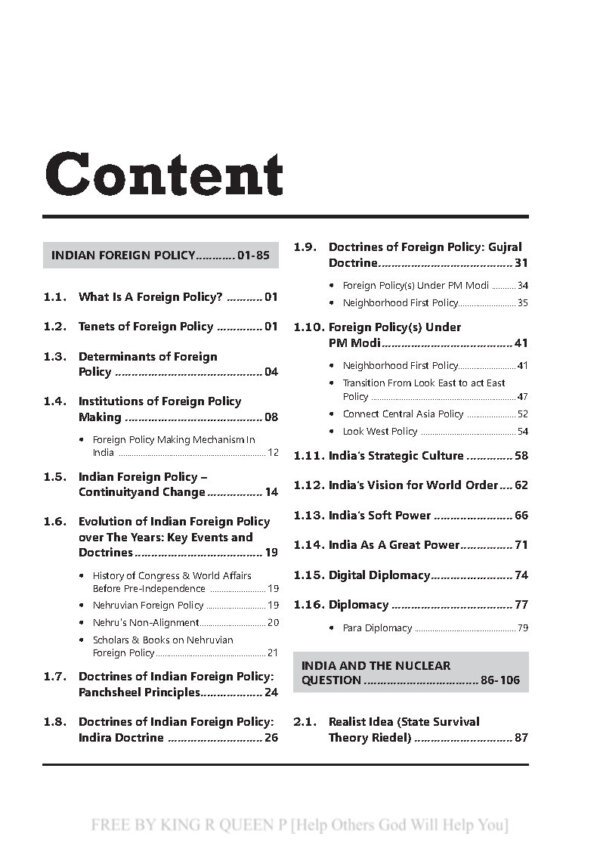 PSIR FOUNDATION India and The World ( Political Science Optional Printed Notes) By Dr. Piyush Chaubey 2024 | English | B&W - Image 3