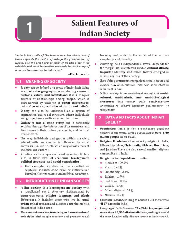Only IAS Pw UPSC Sampoorna [Indian Society 2023-245 ] |English | B&W - Image 3