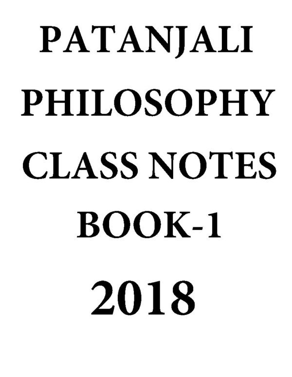 Patanjali Philosophy Class Notes Paper 1& 2 ( OPTIONAL NOTES) 2018 | English | B&W - Image 3