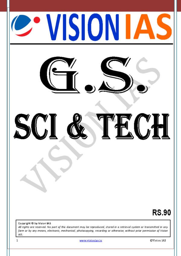 Vision IAS Classroom Study Material G.S Sci & Tech 2024 | English | B&W - Image 2