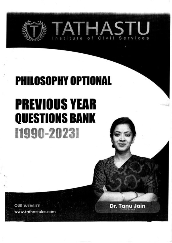 TATHASTU  PHILOSOPHY ( Paper 1 &2 )Optional Notes | English | B&W Booklet 1 to 9 - Image 2