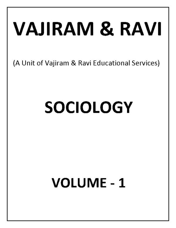 Vajiram & Ravi Sociology ( Paper 1 & 2 ) Optional Printed Notes | English | B&W | Booklet-1 to 5 - Image 2
