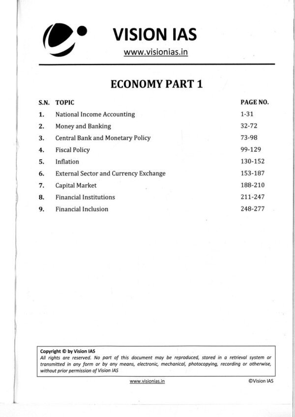 Vision IAS Classroom Study Material Economics Part - 1 2024| English | B&W - Image 3