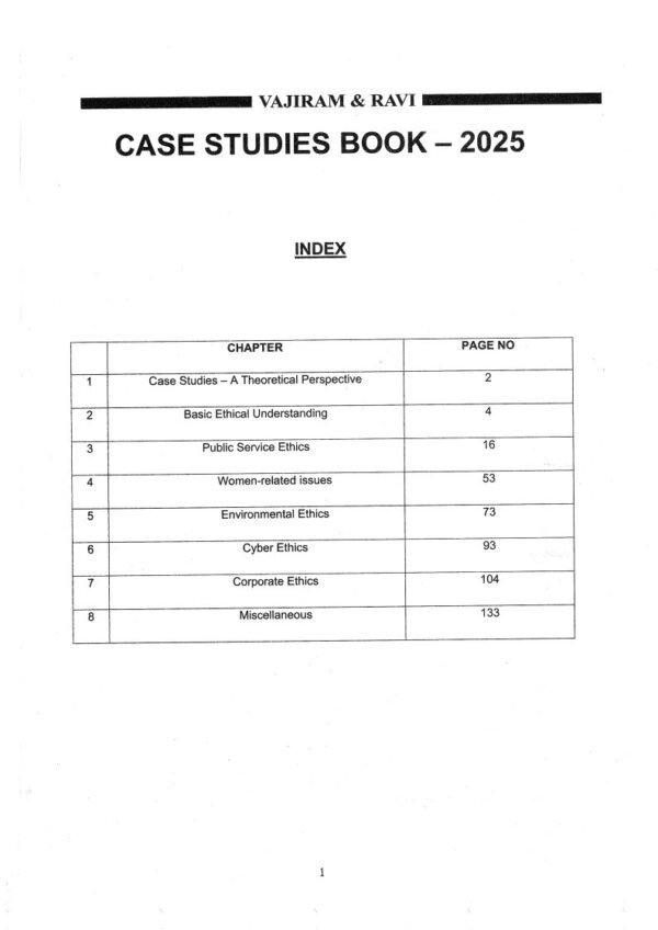 Vajiram & Ravi (General Studies )Ethics Case Studies| 2025-26 (Book -4))| English | B&W| Yellow Book - Image 2