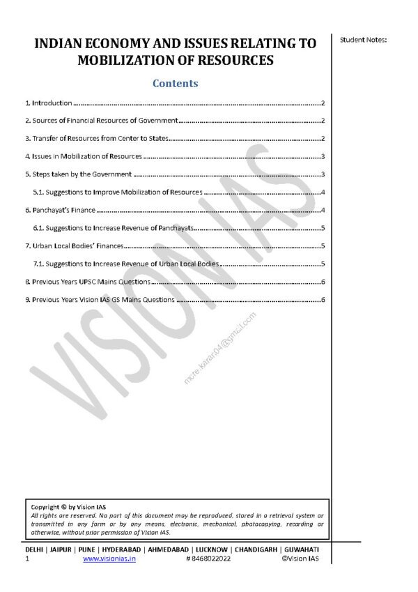 Vision IAS Classroom Study Material Economics Part - 3 2024 | English | B&W - Image 4