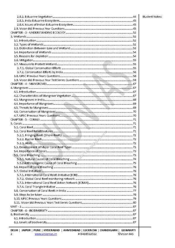 Vision IAS Classroom Study Material  Environment Part-1 2024 | English | B&W - Image 2