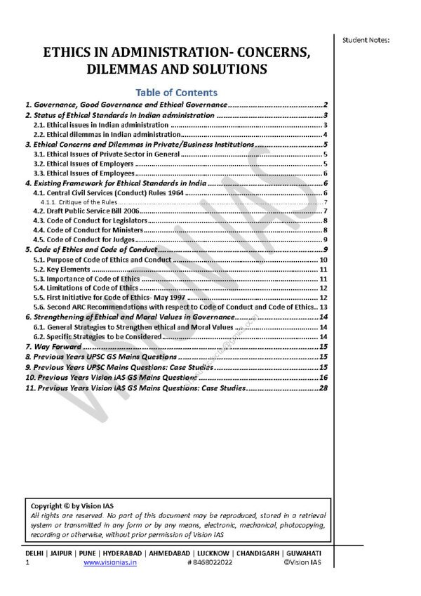 Vision IAS Classroom Study Material (Ethics, integrity, and aptitude [GS Paper IV]  Part-2) |English| B&W - Image 3