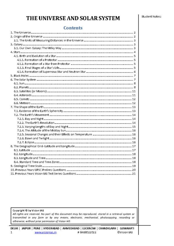 Vision IAS Classroom Study Material  Geography Part -1 | 2024 | English | B&W - Image 4