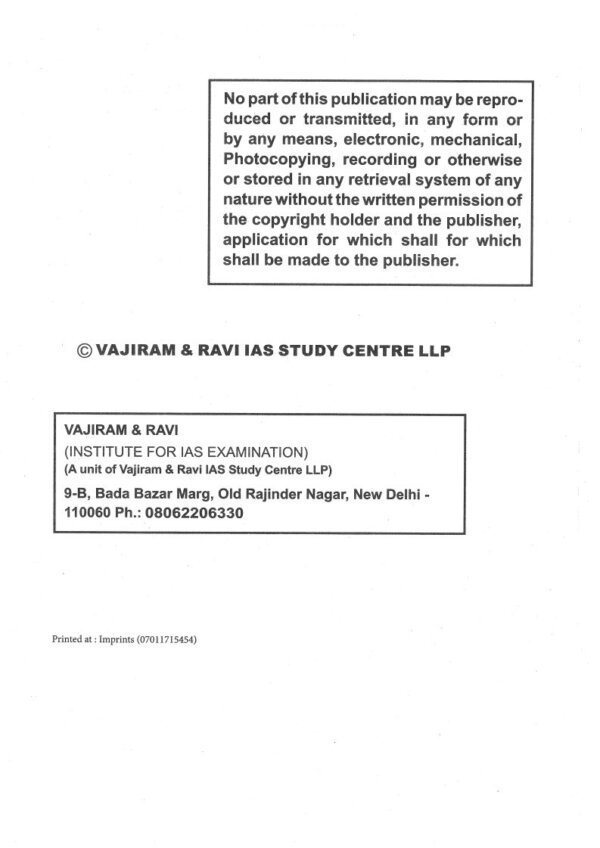 Vajiram & Ravi (General Studies ) Governance And Social Justice 2025-26 (Book -10)| English | B&W| Yellow Book - Image 3