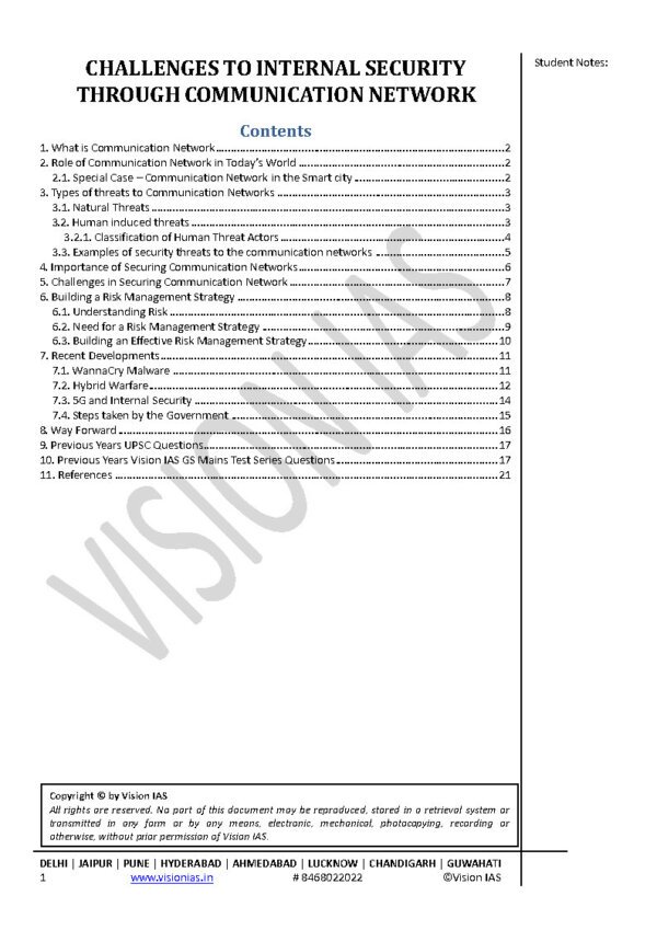 Vision IAS Classroom Study Material  Internal Security Part-1  2024 | English | B&W - Image 4