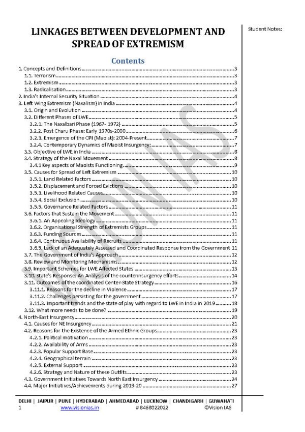 Vision IAS Classroom Study Material  Internal Security Part-2  2024 | English | B&W - Image 2