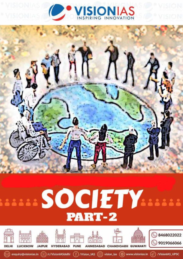 Vision IAS Classroom Study Material  Society (Part-1&2)  2024 | English | B&W - Image 2