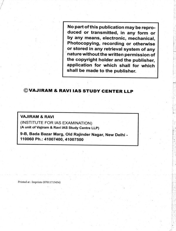 Vajiram & Ravi (General Studies ) Ethics (Book -19)2025-26| English | B&W| Yellow Book - Image 3