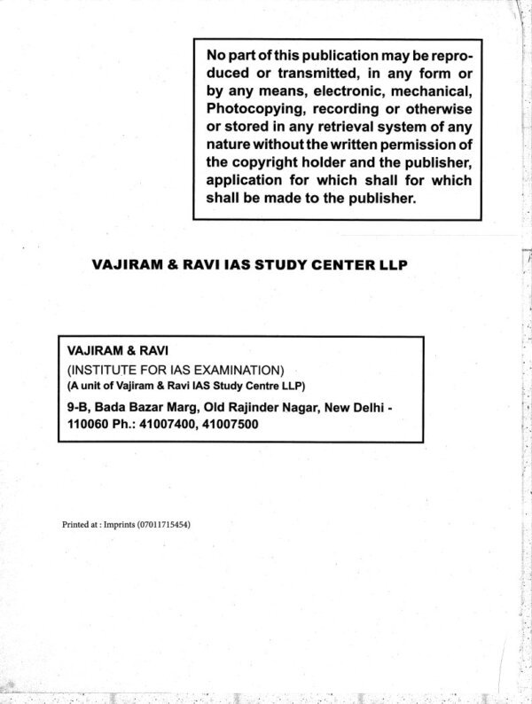 Vajiram & Ravi (General Studies ) Indian Polity -II  (Book -20) 2025-26 | English | B&W| Yellow Book - Image 3