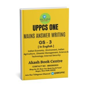 UPPCS ONE Mains Answer Writing GS-3 Handout Since 2016 In English 2024-25(B/W)