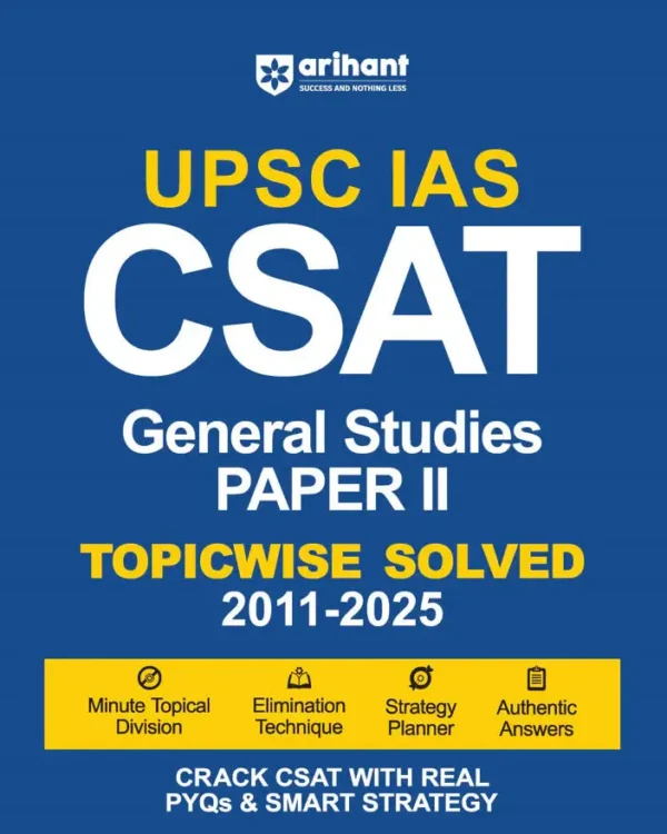 UPSC IAS CSAT ( General Studies Paper -II ) Topic wise Solved  2011-2025 | English | B&W - Image 3