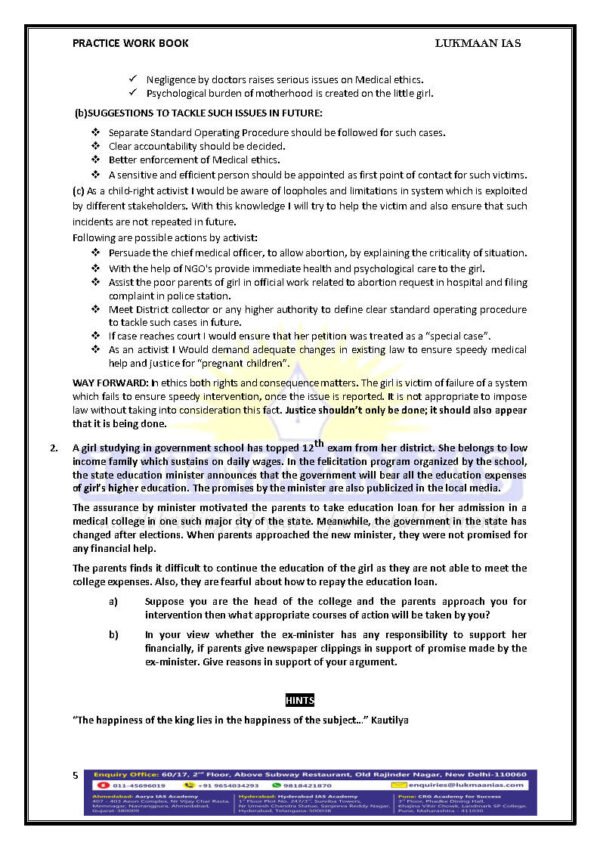 LUKMAAN IAS  CSE MAIN 2025-26 ( Ethics Case Study Section ) | English | B&W - Image 2