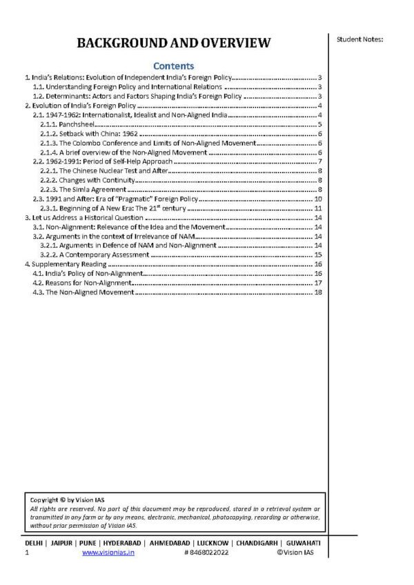 Vision IAS International Relation  ( Updated Value Addition Material ) 2024| English | B&W - Image 2