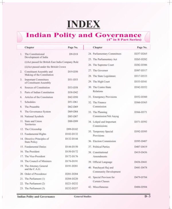 GHATNA CHAKRA Purvavlokan (Chapter wise Solved Paper General Studies Preview) Indian Polity & Governance | Part-2| 2025| English | B&W - Image 2