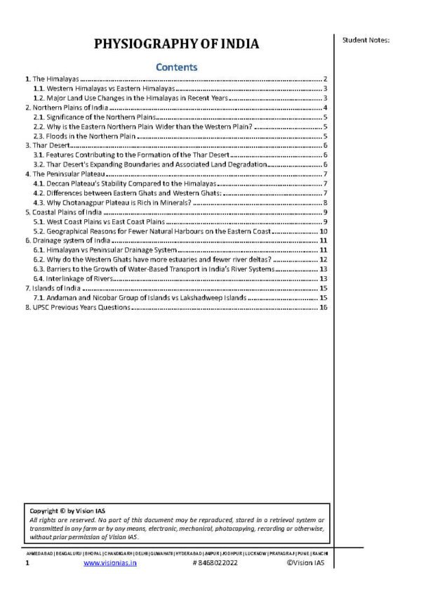Vision IAS Geography  ( Updated Value Addition Material ) 2024| English | B&W - Image 3