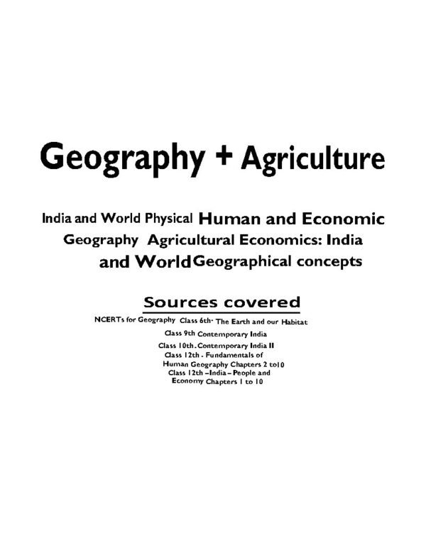 FORUM IAS GENERAL STUDIES ( Human , Economic And Physical Geography   ) Test -9 ( L-1 ) 2026 | English | B&W - Image 3