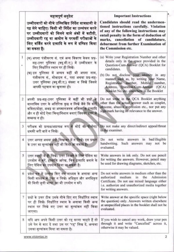 VISION IAS TOPPERS COPY ( General  Studies ) { GS- Paper -4 } Shakti Dubey AIR - 1 , Archit Dongre AIR-3 , Shah Margi  Chirag  AIR -4 | 2024 | English  B&W - Image 2