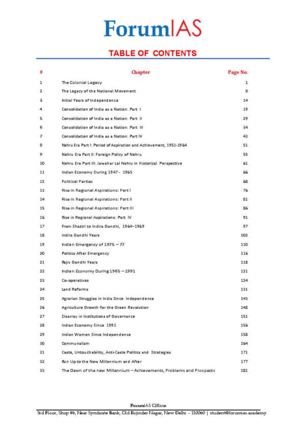 FORUM IAS  ( Concept  Building Programe ( CBP ) Books )  POST INDEPENDENCE CONSOLIDATION IN INDIA | BOOK-2 | English | B&W - Image 3
