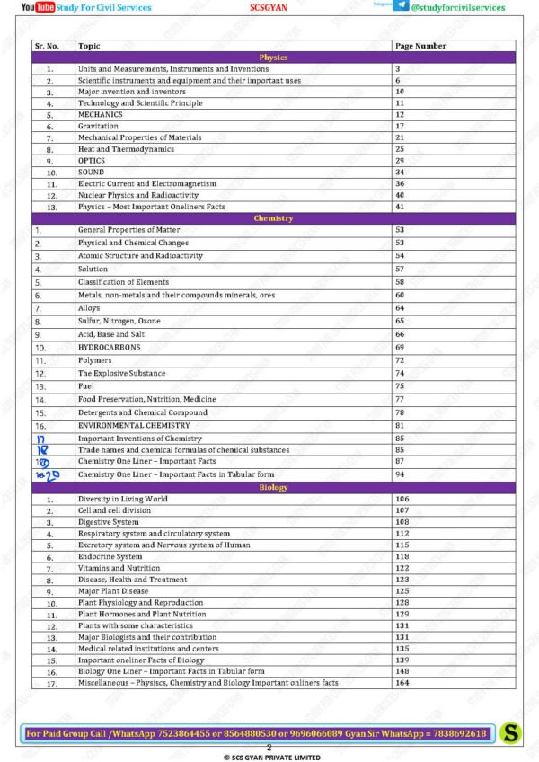 GYAN SIR  UPPSC RO/ ARO Pre- RE Exam ( General Science ) Complete Notes | English | B&W - Image 3