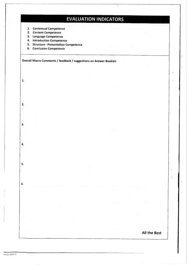 VISION IAS TOPPER'S ( ESSAY Rank- 1  Answer Booklet ) Ishita Kishore ( English Medium ) 2023 | English | B&W - Image 4