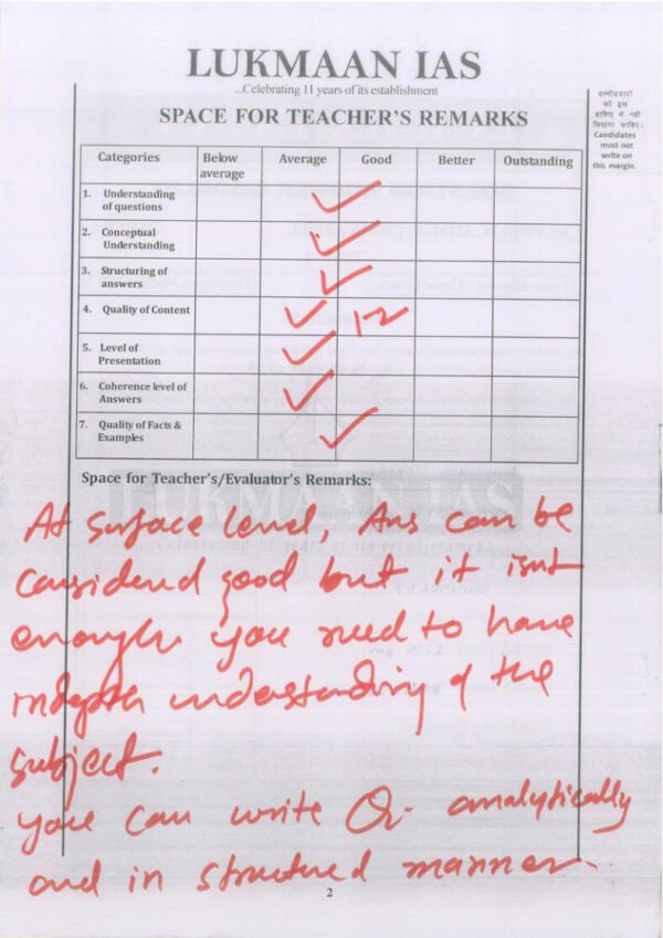 TOPPER'S ANSWER BOOKLET (   Public Administration Optional ) BY Khushboo (  AIR -139 ,2022 ) | English | B&W - Image 2