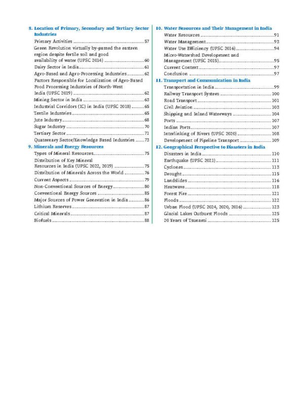 ONLY IAS  PRAHAAR  Main Wallah ( Geography And Disaster Management  ) Static + Current  2025 | English | B&W - Image 2
