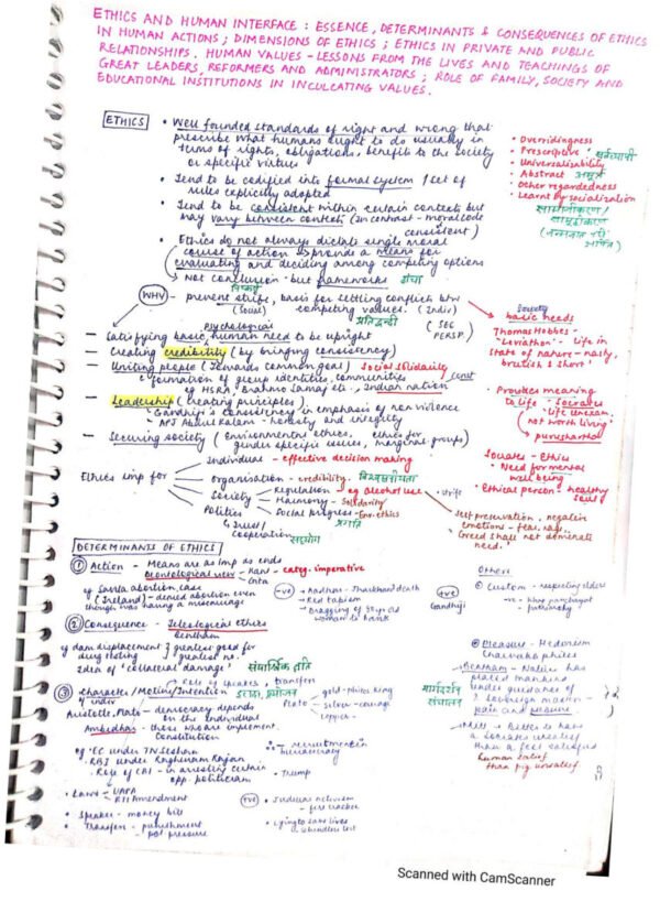 TOPPERS NOTE ( Shruti Sharma Rank-1) GS -4 ( ETHICS ) | English | B&W - Image 3