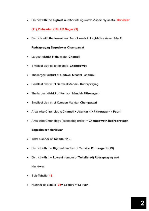 UTTARAKHAND INSIGHT ( Uttarakhand  GK ) One Liners | For PSC, ACF,FRO & Lower PCS | ENGLISH | B&W - Image 4