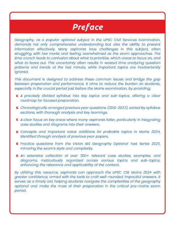 VISION IAS VALUE ADDITION ( Geography Optional  Paper -1 ) 2025 | English | B&W - Image 4