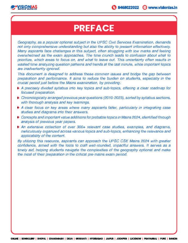 VISION IAS VALUE ADDITION ( Geography Optional  Paper -2 ) 2025 | English | B&W - Image 3