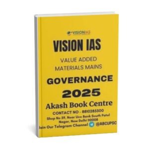VISION IAS VALUE ADDED MATERIAL MAINS  ( Governance  ) 2025 | English | B&W