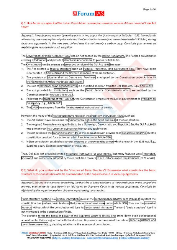 Forum IAS MGP GS TEST SERIES  ( Batch - COHORT  - 7  ) Test - 1 to 5 | Total - 10 Test | English | 2025 | B&W - Image 4