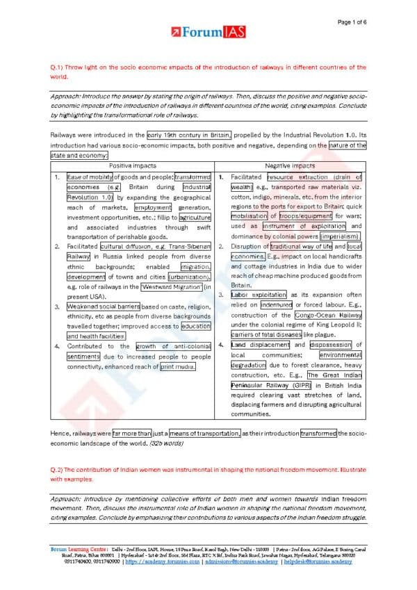 Forum IAS MGP GS TEST SERIES  ( Batch - COHORT  - 7  ) Test - 6 to 15 |  Total - 20 Test | 2025 English | B&W - Image 4
