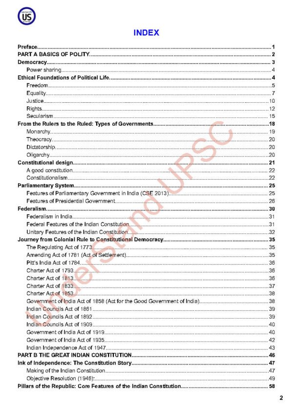 UNDERSTAND UPSC Transform 2.0 UPSC ( Polity ) Foundation One Stop Solution 2026 & 2027 | English | B&W - Image 3